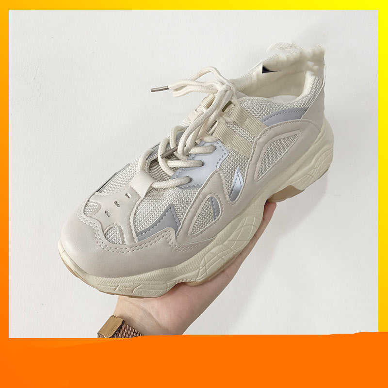 Smoked white sneakers