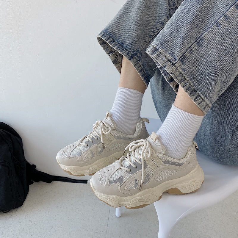 Smoked white sneakers