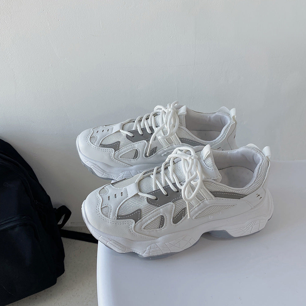 Smoked white sneakers